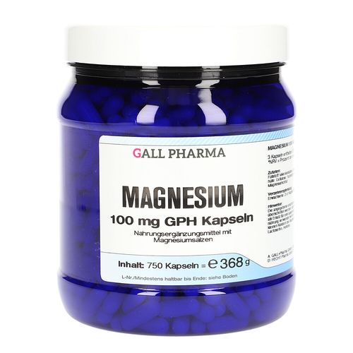 Magnesium 100 mg GPH Kapseln, 750 Stk., Hecht-Pharma GmbH