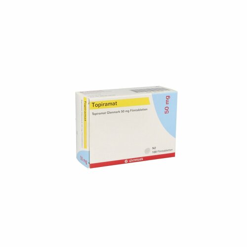 Topiramat Glenmark 50mg Filmtabletten, 100 ST, Glenmark Arzneimittel GmbH