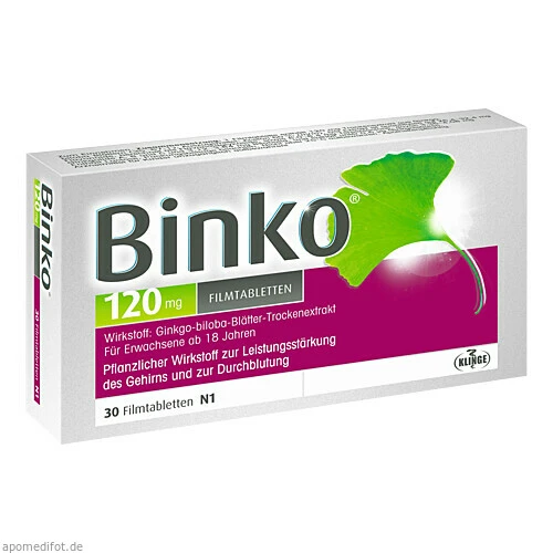 BINKO 120 mg Filmtabletten, 30 St, Klinge Pharma GmbH