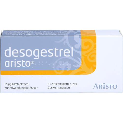 Desogestrel Aristo 75ug Filmtabletten, 3x28 Stk., Aristo Pharma GmbH