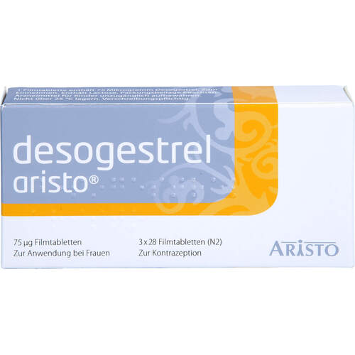 Desogestrel Aristo 75ug Filmtabletten, 3X28 ST, Aristo Pharma GmbH