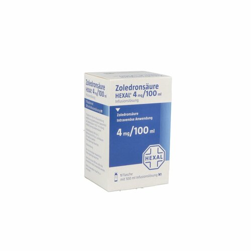 Zoledronsäure HEXAL 4mg/100ml Infusionslösung, 1 Stk., HEXAL AG