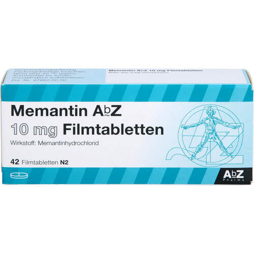 Memantin AbZ 10mg Filmtabletten, 42 ST, Abz Pharma GmbH