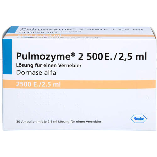 PULMOZYME 2500 E./2.5ml Lösung f.einen Vernebler, 30 ST, Axicorp Pharma B.V.