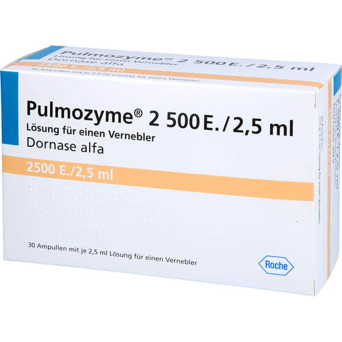 PULMOZYME 2500 E./2.5ml Lösung f.einen Vernebler, 30 ST, Axicorp Pharma B.V.