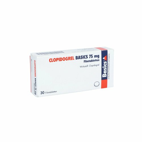 Clopidogrel Basics 75mg Filmtabletten, 30 Stk., Basics GmbH