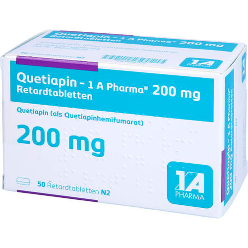 Quetiapin - 1 A Pharma 200 mg Retardtabletten, 50 Stk., 1 A Pharma GmbH