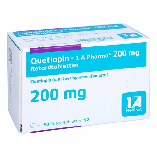 Quetiapin - 1 A Pharma 200 mg Retardtabletten, 50 Stk., 1 A Pharma GmbH