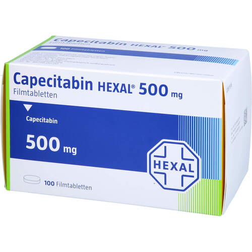 Capecitabin HEXAL 500mg Filmtabletten, 100 ST, HEXAL AG