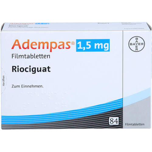 Adempas 1.5mg Filmtabletten, 84 ST, MSD Sharp & Dohme GmbH