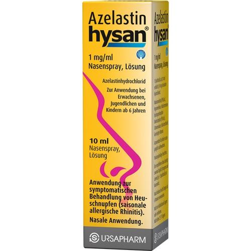 AZELASTIN hysan 1 mg/ml Nasenspray, 10 ml, URSAPHARM Arzneimittel GmbH