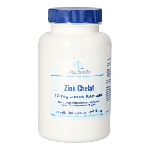 ZINK CHELAT 10mg Junek KAPSELN, 180 Stk., Bios Medical Services