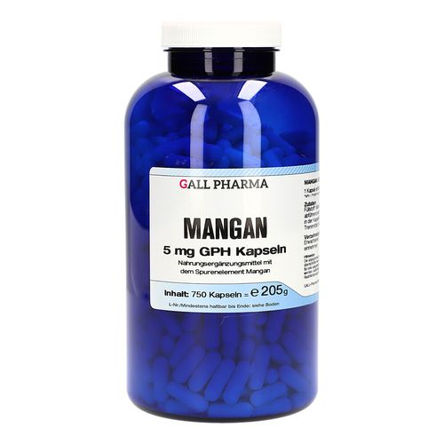 MANGAN 5mg GPH Kapseln, 750 Stk., Hecht-Pharma GmbH