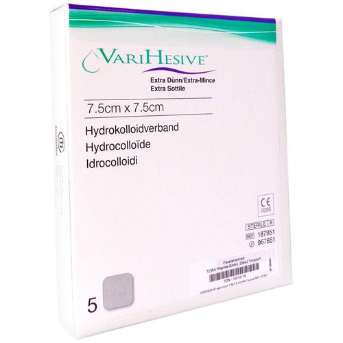 VARIHESIVE ext.duenn 7.5x7.5cm HKV hydroa.967651, 5 Stk., Tora Pharma GmbH