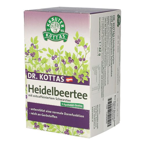 Heidelbeertee Dr. Kottas Filterbeutel, 20 Stk., Bios Medical Services GmbH