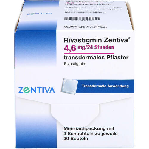 Rivastigmin Zentiva 4.6mg/24 Stunden Pflaster, 90 Stk., Zentiva Pharma GmbH