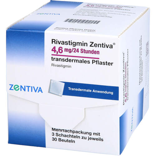 Rivastigmin Zentiva 4.6mg/24 Stunden Pflaster, 90 Stk., Zentiva Pharma GmbH