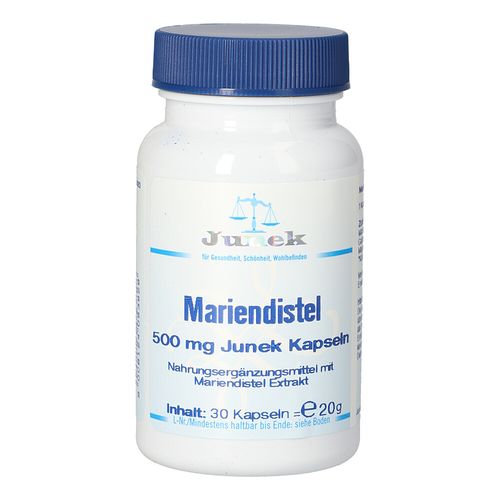 Mariendistel 500mg Junek Kapseln, 30 Stk., Bios Medical Services