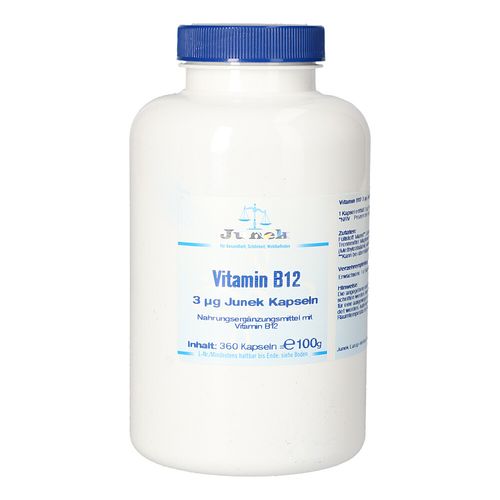 Vitamin B12 3 uG Junek Kapseln, 360 Stk., Bios Medical Services