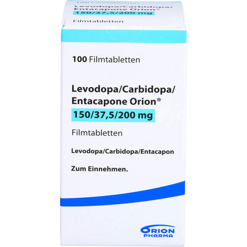 Levodopa Carbidopa Entacapone Orion 150/37.5/200, 100 Stk., ORION Pharma GmbH