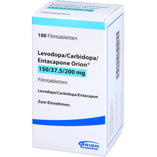 Levodopa Carbidopa Entacapone Orion 150/37.5/200, 100 Stk., ORION Pharma GmbH