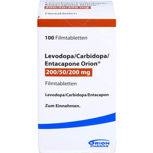 Levodopa Carbidopa Entacapone Orion 200/50/200, 100 Stk., ORION Pharma GmbH