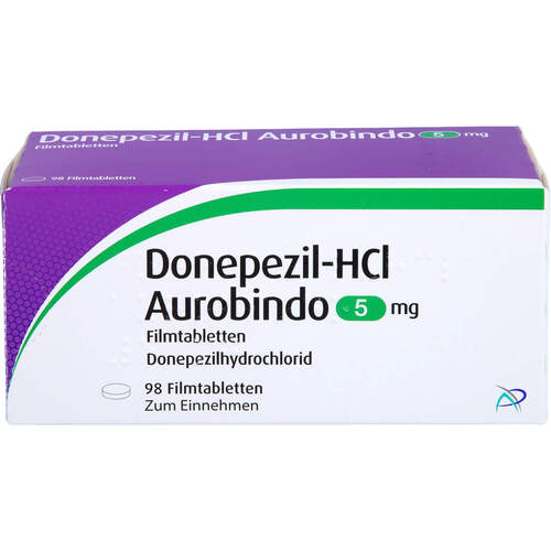 Donepezil-HCl Aurobindo 5mg Filmtabletten, 98 ST, PUREN Pharma GmbH & Co. KG