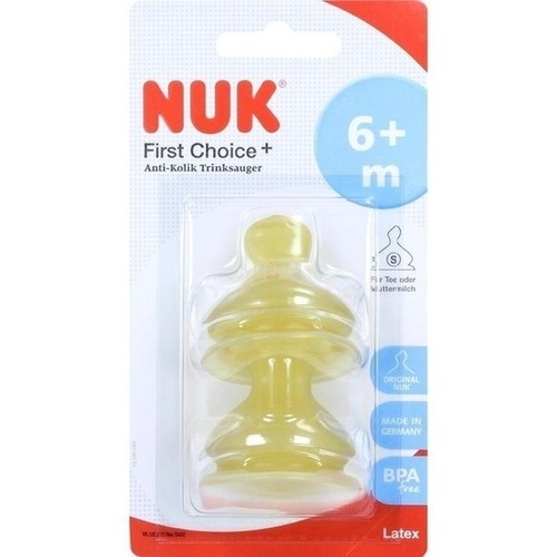 NUK First Choice+ Trinksauger Latex Gr.2 S, 2 Stk., MAPA GmbH