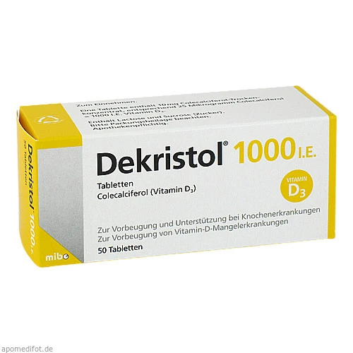 Dekristol 1000 I.E. Tabletten, 50 Stk., Mibe GmbH Arzneimittel