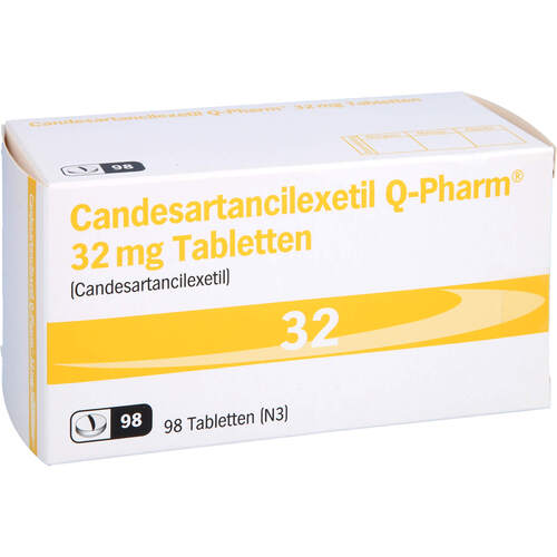 CANDESARTANCILEXETIL Q-Pharm 32 mg Tabletten, 98 Stk., JUTA Pharma GmbH