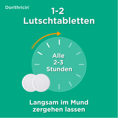 DORITHRICIN HALSTABLETTEN Waldbeere, 20 Stk., Medice Arzneimittel P&uuml;tter GmbH & Co. KG