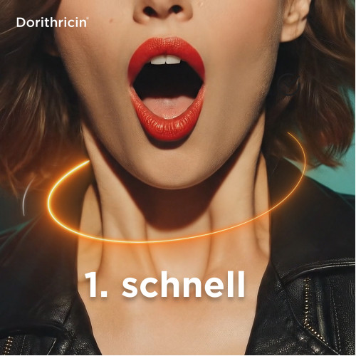 DORITHRICIN HALSTABLETTEN Waldbeere, 40 Stk., Medice Arzneimittel P&uuml;tter GmbH & Co. KG