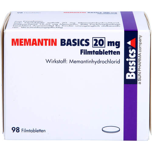MEMANTIN BASICS 20mg Filmtabletten, 98 Stk., Basics GmbH