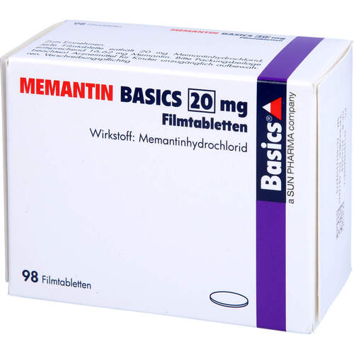 MEMANTIN BASICS 20mg Filmtabletten, 98 Stk., Basics GmbH