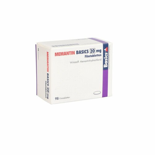 MEMANTIN BASICS 20mg Filmtabletten, 98 Stk., Basics GmbH