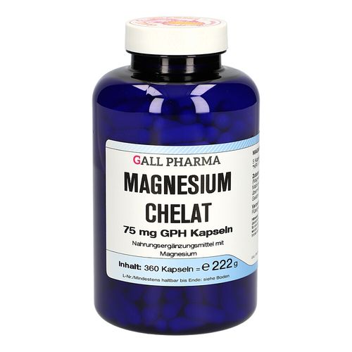 Magnesium Chelat 75mg GPH Kapseln, 360 Stk., Hecht-Pharma GmbH