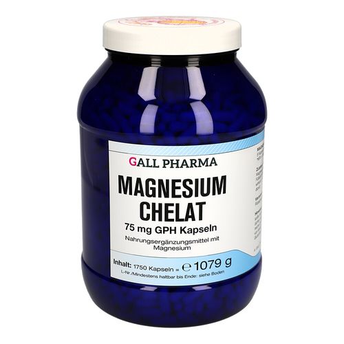 Magnesium Chelat 75mg GPH Kapseln, 1750 Stk., Hecht-Pharma GmbH