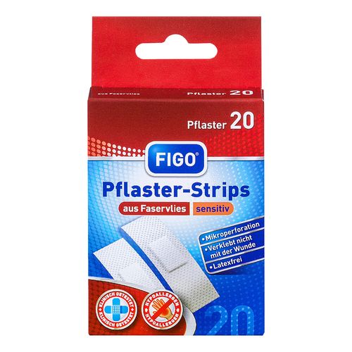 FIGO Pflaster-Strips aus Faservlies sensitiv, 20 Stk., S+H Pharmavertrieb GmbH FIGO Pflaster-Strips aus Faservlies sensitiv, 20 Stk., S+H Pharmavertrieb GmbH