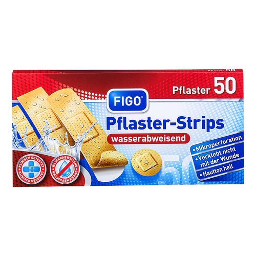 FIGO Pflaster-Strips wasserabweisend, 50 Stk., S+H Pharmavertrieb GmbH FIGO Pflaster-Strips wasserabweisend, 50 Stk., S+H Pharmavertrieb GmbH