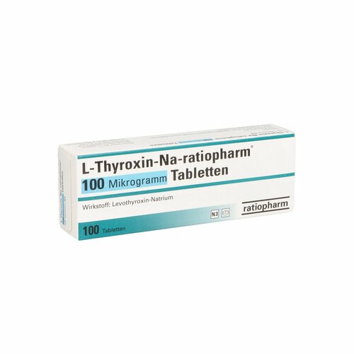 L-Thyroxin-Na-ratiopharm 100 Mikrogramm Tabletten, 100 Stk., ratiopharm GmbH