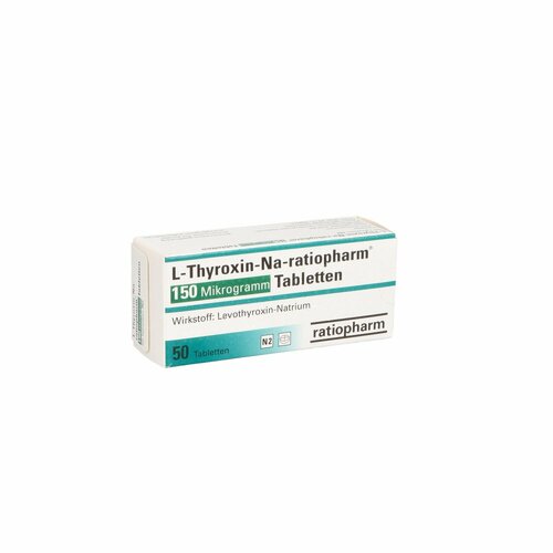 L-Thyroxin-Na-ratiopharm 150 Mikrogramm Tabletten, 50 Stk., ratiopharm GmbH