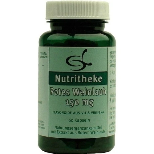 ROTES WEINLAUB 150 mg Kapseln, 60 Stk., 11 A Nutritheke GmbH