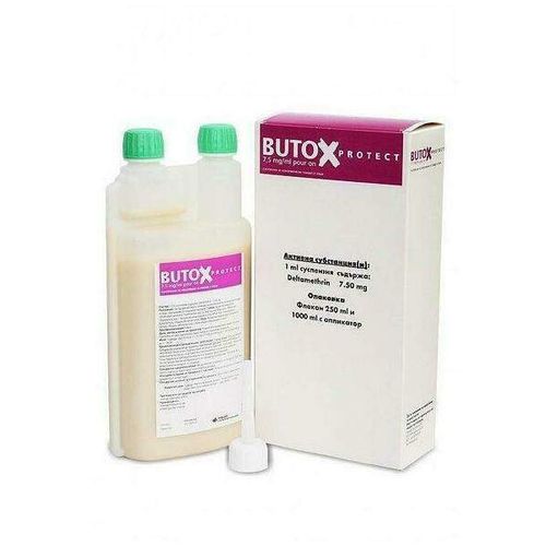 BUTOX Protect 7,5mg/ml pour on Sus.z.&Uuml;berg.Ri+S, 1000 ml, Intervet Deutschland GmbH