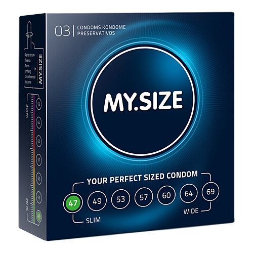 MYSIZE 47 Kondome, 3 Stk., IMP GmbH International Medical Products