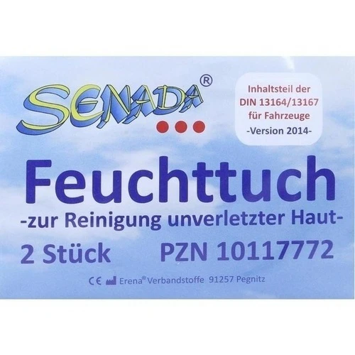 Senada Feuchttuch zur Reinigung, 2 Stk., Erena Verbandstoffe GmbH & Co. KG