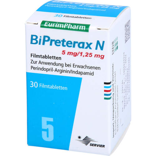BiPreterax N 5 mg/1.25 mg, 30 Stk., Eurimpharm Arzneimittel GmbH