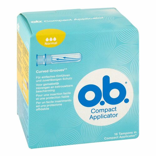 COMPACT Applicator f.o.b.Tampons normal 16er, 16 St, Johnson & Johnson GmbH