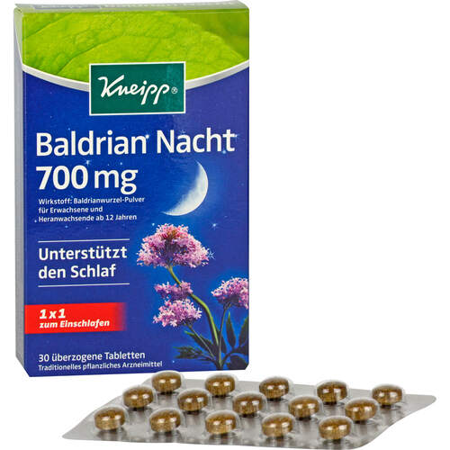 KNEIPP Baldrian Nacht überzogene Tabletten, 30 st, Kneipp GmbH