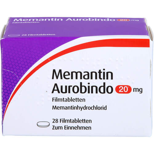 Memantin Aurobindo 20mg Filmtabletten, 28 ST, PUREN Pharma GmbH & Co. KG