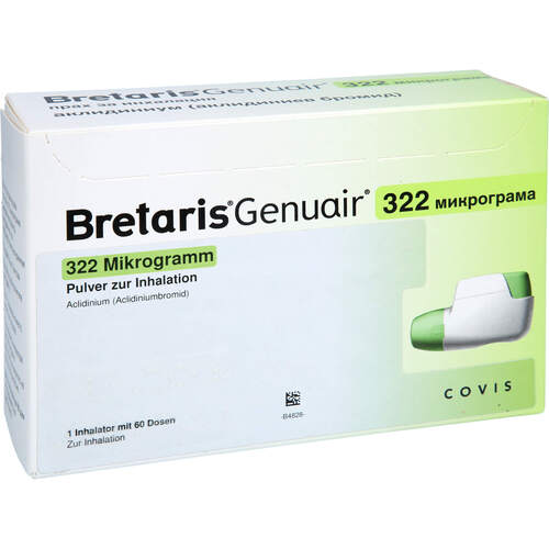 Bretaris Genuair 322 ug Pulver z.Inhalation 1x60ED, 1 Stk., kohlpharma GmbH